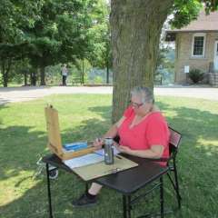 August 7, 2021  Paint and Sell at the Niagara Glen